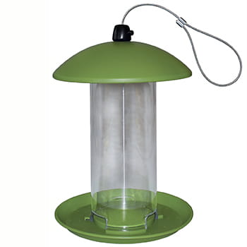 Foderautomat i plast til frøblanding og solsikker