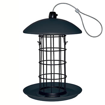 Foderautomat i plast til mejsebolde