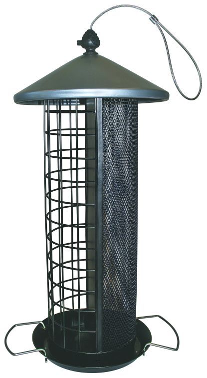 Foderautomat til frøblanding og mejsebolde