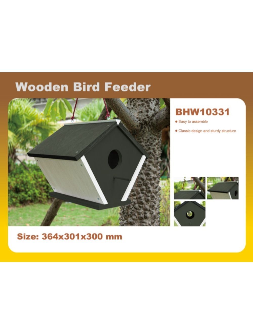 Fuglehus lukket til ophæng