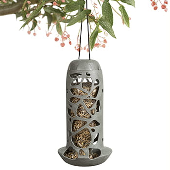 Foderautomat i glas/genbrugsplast til frøblanding