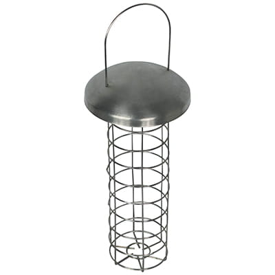 Foderautomat i stål til mejsebolde