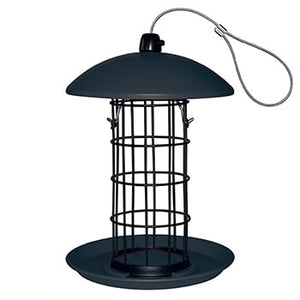 Foderautomat i plast til mejsebolde