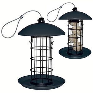 Foderautomat i plast til mejsebolde