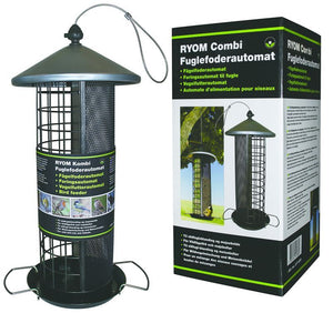 Foderautomat til frøblanding og mejsebolde