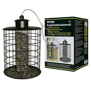 Foderautomat med værn til nødder og solsikker