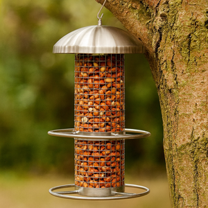 Foderautomat i stål til nødder